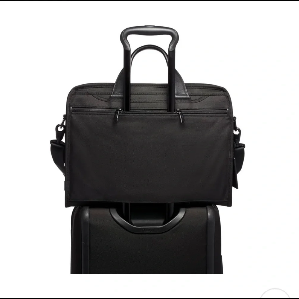 Tumi Ballistic Nylon Alpha Expandable Organizer Laptop Brief